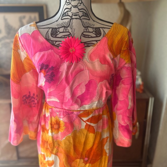 ☀️Vintage Hilo Hattie Fashions Hawaiian Dress circa 1960s/70s - Picture 5 of 6